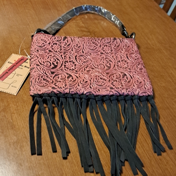 Justin Boots Handbags - Justin Bag Leatr Accents